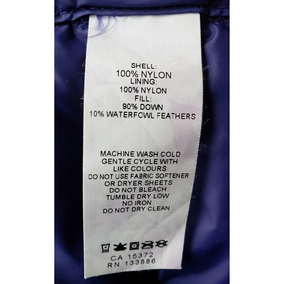 Women's Joe Fresh Packable Purple Puffer Jacket Size Large - Picture 4 of 4